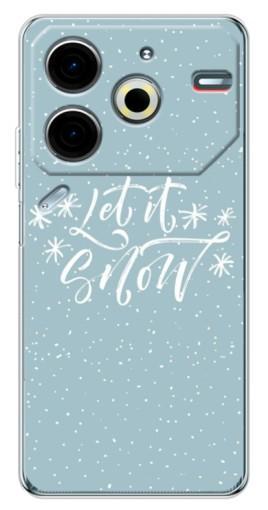 Силиконовый чехол с изображением "Let it Snow" для Tecno Pova 6 Neo 5G