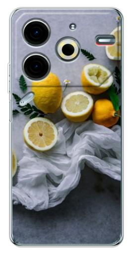Чехол с принтом "Лимонное настроение" для Tecno Pova 6 Neo 5G