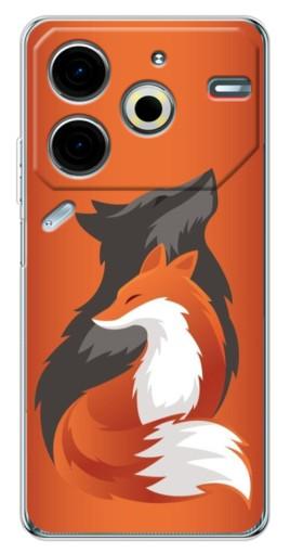 Чехол с печатью "Лиса ART" для Tecno Pova 6 Neo 5G