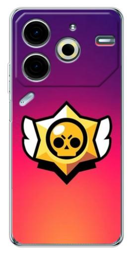 Чехол с принтом "Логотип Brawl Stars" для Tecno Pova 6 Neo 5G