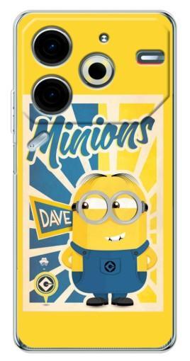 Чехол с печатью "Minions" для Tecno Pova 6 Neo 5G