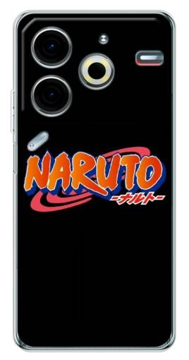 Чехол с принтом "Надпись Naruto" для Tecno Pova 6 Neo 5G