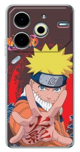 Чехол с картинкой "Naruto атакует" для Tecno Pova 6 Neo 5G