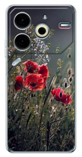 Чехол с печатью "Поле цветов" для Tecno Pova 6 Neo 5G