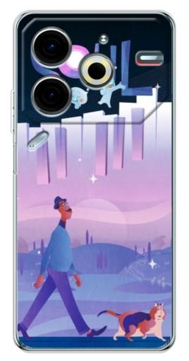 Чехол с принтом "Постер к мультику" для Tecno Pova 6 Neo 5G