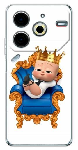 Чехол с принтом "Ребенок Король" для Tecno Pova 6 Neo 5G