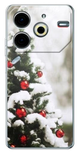 Силиконовый чехол с изображением "Рождественская елка" для Tecno Pova 6 Neo 5G