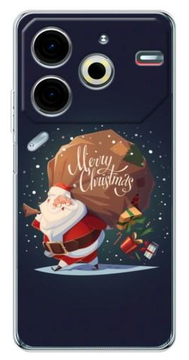 Чехол с печатью "Санта с подарками" для Tecno Pova 6 Neo 5G