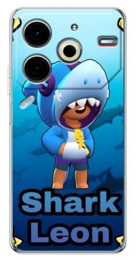 Чехол с принтом "Shark Leon" для Tecno Pova 6 Neo 5G