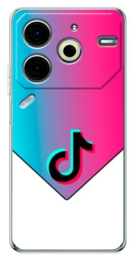 Чехол с принтом "Tiktok Logo" для Tecno Pova 6 Neo 5G