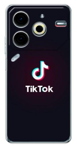 Чехол с принтом "TikTok темный" для Tecno Pova 6 Neo 5G