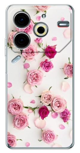 Чехол с печатью "Яркие розы" для Tecno Pova 6 Neo 5G