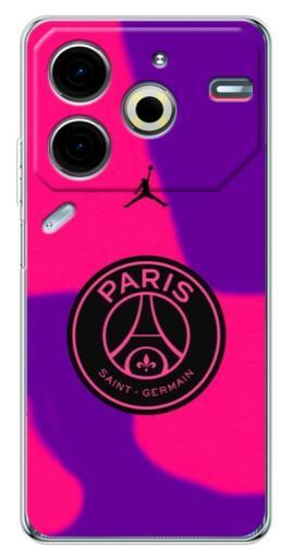 Чехол с принтом "Яркий лого PSG" для Tecno Pova 6 Neo 5G
