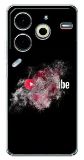 Чехол с печатью "Яркий Ютуб" для Tecno Pova 6 Neo 5G