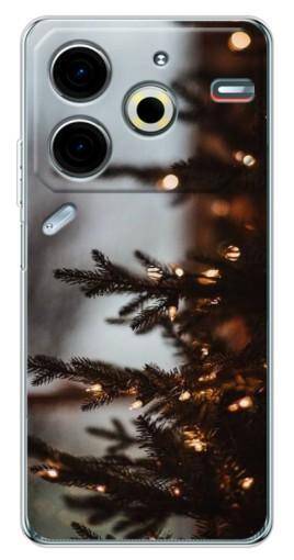 Чехол с картинкой "Елка с гирляндой" для Tecno Pova 6 Neo 5G