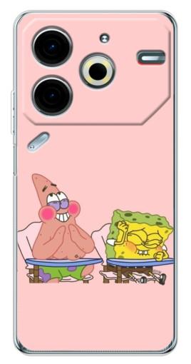 Чехол с принтом "За партой" для Tecno Pova 6 Neo 5G