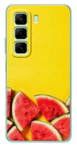 Чехол с печатью "Арбузики на желтом" для Infinix Hot 50