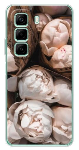 Чехол с принтом "Букет пионов" для Infinix Hot 50