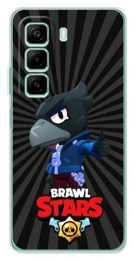 Силиконовый чехол с изображением "Crow Brawl Stars" для Infinix Hot 50