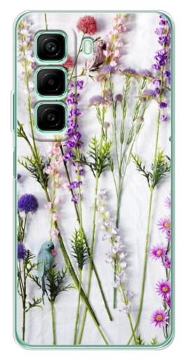 Чехол с картинкой "Фон полевых цветов" для Infinix Hot 50