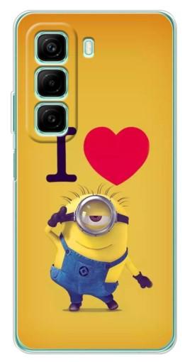 Чехол с печатью "I Love Minion" для Infinix Hot 50