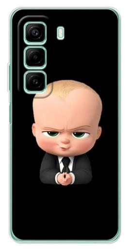 Силиконовый чехол с изображением "Хитрый Босс" для Infinix Hot 50