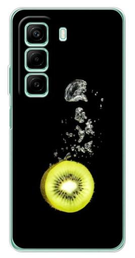 Чехол с печатью "Киви на черном" для Infinix Hot 50