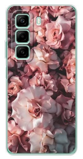 Силиконовый чехол с изображением "Куст роз" для Infinix Hot 50