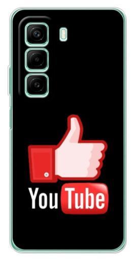 Чехол с картинкой "Лайк YouTube" для Infinix Hot 50