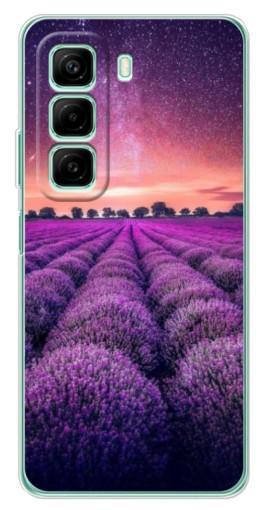 Силиконовый чехол с изображением "Лавандовое поле" для Infinix Hot 50