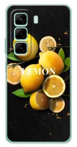 Чехол с принтом "Лимон на черном" для Infinix Hot 50
