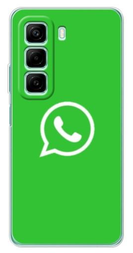 Чехол с картинкой "Лого Вацап" для Infinix Hot 50
