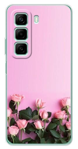 Силиконовый чехол с изображением "Нежные розы" для Infinix Hot 50