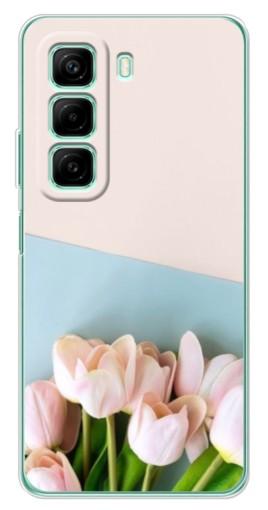 Чехол с картинкой "Нежные тюльпаны" для Infinix Hot 50