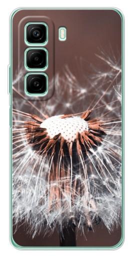 Чехол с печатью "Одуванчик вблизи" для Infinix Hot 50