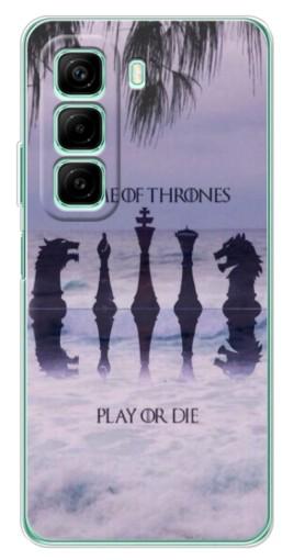 Чехол с печатью "Play or Die" для Infinix Hot 50