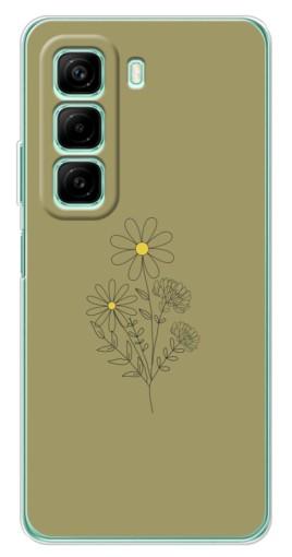 Чехол с принтом "Рисунок ромашка" для Infinix Hot 50