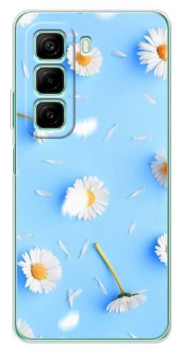 Чехол с печатью "Ромашковый фон" для Infinix Hot 50