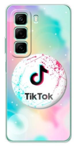 Силиконовый чехол с изображением "TikTok принт" для Infinix Hot 50