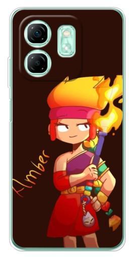 Чехол с печатью "Amber с факелом" для Infinix Smart 9