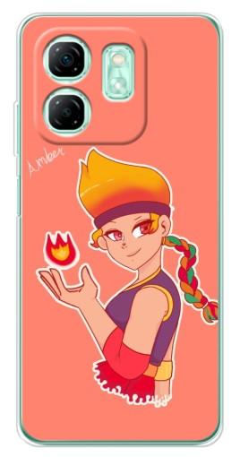 Чехол с картинкой "Amber с огоньком" для Infinix Smart 9