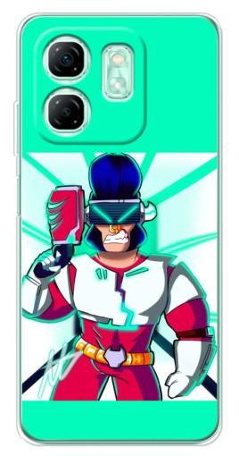 Чехол с принтом "Булл в очках" для Infinix Smart 9