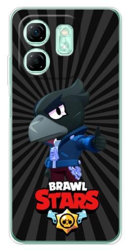 Силиконовый чехол с изображением "Crow Brawl Stars" для Infinix Smart 9
