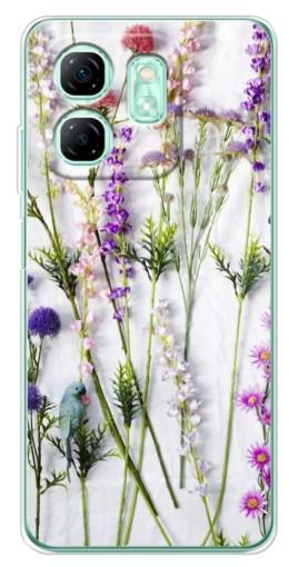 Силиконовый чехол с изображением "Фон полевых цветов" для Infinix Smart 9