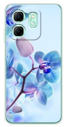 Чехол с печатью "Голубые орхидеи" для Infinix Smart 9