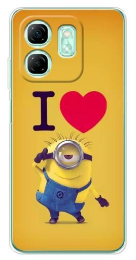 Чехол с печатью "I Love Minion" для Infinix Smart 9