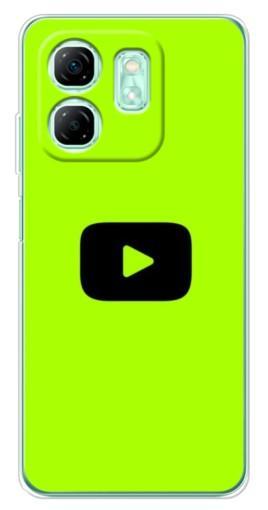 Чехол с картинкой "Кнопка Ютуба" для Infinix Smart 9