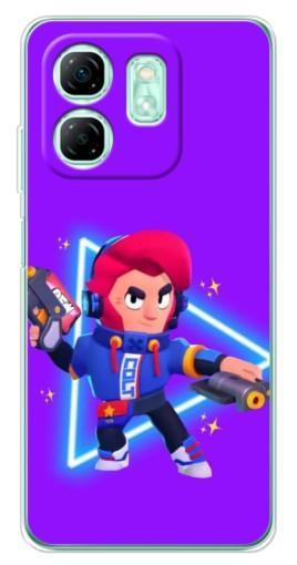 Чехол с печатью "Кольт в наушниках" для Infinix Smart 9