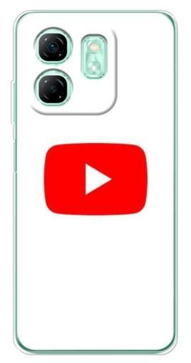 Чехол с принтом "Красная кнопка" для Infinix Smart 9