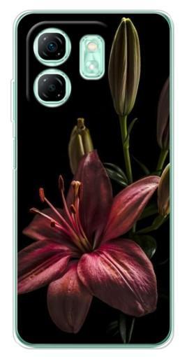 Чехол с печатью "Красная лилия " для Infinix Smart 9